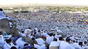 Pilgrims perform prayers at Namira Mosque 2 Arafat